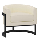 Zhuri - Accent Chair - Ivory / Black
