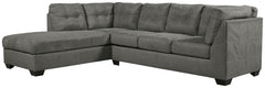 Pitkin - Left Arm Facing Corner Chaise 2 Pc Sectional - Slate
