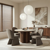 Seaton/Noelle - 5 Piece Dining Set - Walnut