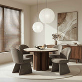 Seaton/Noelle - 5 Piece Dining Set - Walnut