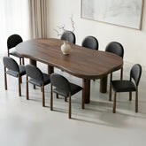 Zaloa/Auggie - 9 Piece Dining Set - Walnut / Black