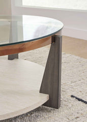 Frazwa - Round Cocktail Table - Multi