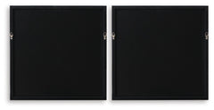 Downyard - Wall Art Set (Set of 2) - Black / Beige