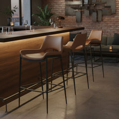 Icona - Bar Stool - Black Frame