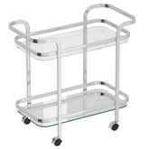 Zedd - 2-Tier Bar Cart - Chrome