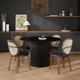 Tovas/Orias - 5 Piece Dining Set - Black / Walnut