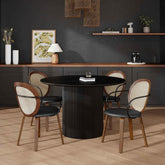 Tovas/Orias - 5 Piece Dining Set - Black / Walnut