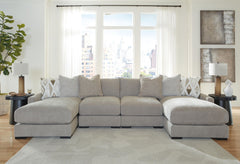 Aslan Court - 4-Piece Sofa Pit Sectional - Pebble