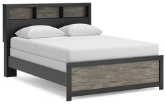 Broachmyn - Queen Bookcase Bed - Black / Gray - Wood