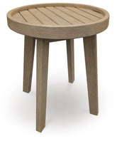 Marina Sun - Round End Table - Beige