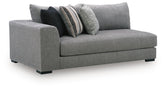Creston Heights - LAF Corner Chaise - Smolder