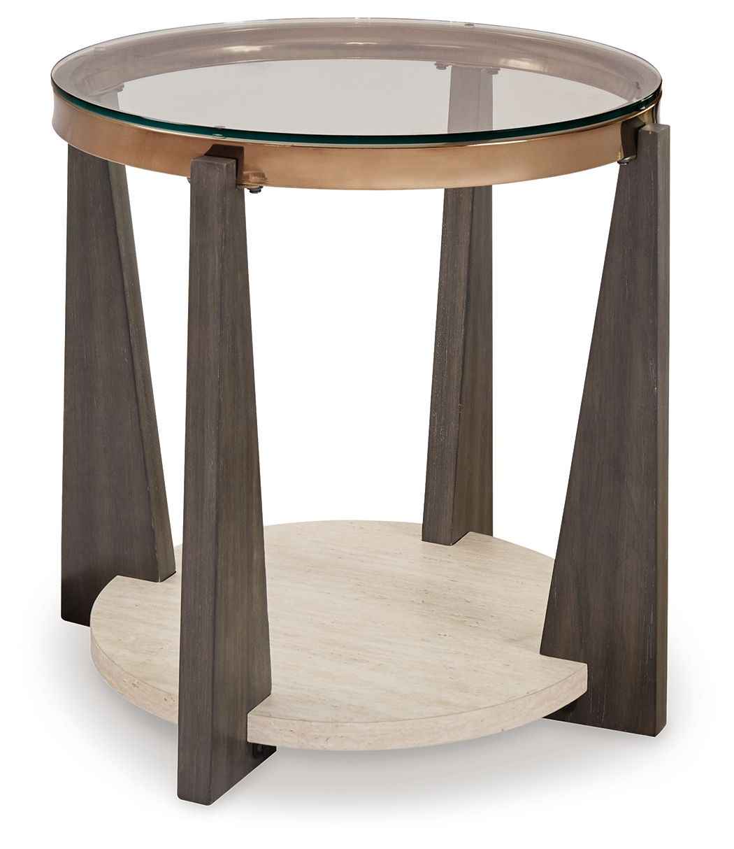 Frazwa - Round End Table - Multi