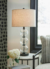 Airbal - Glass Table Lamp (Set of 2) - Clear / Black