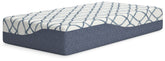 12 Inch Chime Elite 2.0 - Twin Mattress - White / Blue