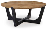 Hanneforth - Round Cocktail Table - Brown