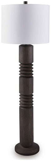 Fainwell - Poly Floor Lamp - Distressed Black