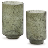 Clarkton - Candle Holder Set (Set of 2) - Green