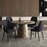 Godiva/Kash - 5 Piece Dining Set - Gray / Black