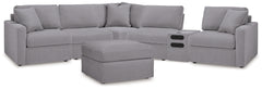 Modmax 6-Piece Sectional and Oversized Accent Ottoman
