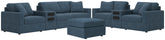Modmax 4-Piece Sectional Sofa, 3-Piece Sectional Loveseat and Ottoman