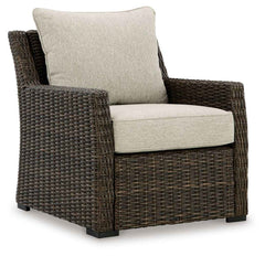 Brook Ranch - Lounge Chair With Cushion - Brown