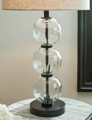 Airbal - Glass Table Lamp (Set of 2) - Clear / Black