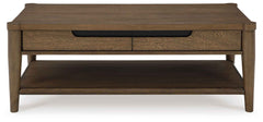 Roanhowe - Rectangular Cocktail Table - Brown