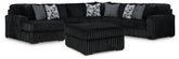 Midnight-Madness 4-Piece Sectional and Ottoman