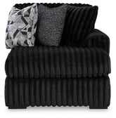 Midnight-Madness 4-Piece Sectional and Oversized Accent Ottoman