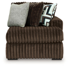 Midnight-Madness 4-Piece Sectional and Oversized Accent Ottoman