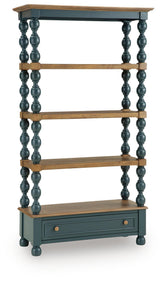 Finnworth - Bookcase - Blue / Brown