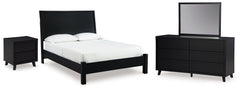 Danziar Queen Panel Bed, Dresser and Mirror