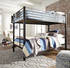 Dinsmore Twin over Twin Bunk Bed with 2 Mattresses
