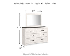 Gerridan Queen Panel Bed, Dresser, Mirror and 2 Nightstands