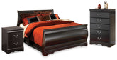 Huey Vineyard Full Sleigh Bed, Chest and Nightstand