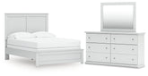 Bostwick Shoals Full Panel Bed, Dresser and Mirror