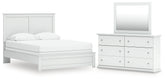 Bostwick Shoals Queen Panel Bed, Dresser and Mirror