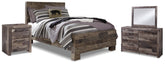 Derekson Full Panel Bed, Dresser, Mirror and Nightstand