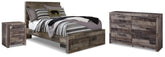 Derekson Full Storage Bed, Dresser and Nightstand