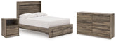 Elbrim Full Storage Bed, Dresser and Nightstand