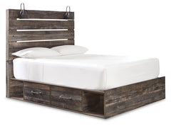 Drystan Queen Panel Storage Bed and 2 Nightstands