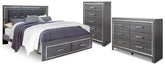 Lodanna King Storage Bed, Dresser and Chest