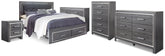Lodanna King Storage Bed, 2 Dressers, Cheat and Nightstand