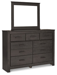 Brinxton King Panel Bed, Dresser Mirror, Chest and 2 Nightstands