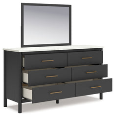 Cadmori King Panel Bed, Dresser, Mirror and Nightstand