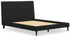 Cadmori Queen Upholstered Bed with Roll Slats