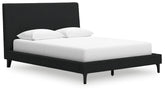 Cadmori Queen Upholstered Bed with Roll Slats