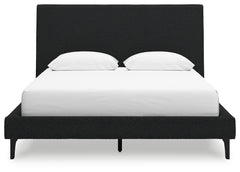 Cadmori Queen Upholstered Bed with Roll Slats