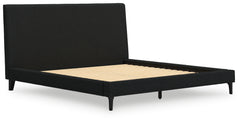 Cadmori King Upholstered Bed with Roll Slats