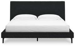 Cadmori King Upholstered Bed with Roll Slats